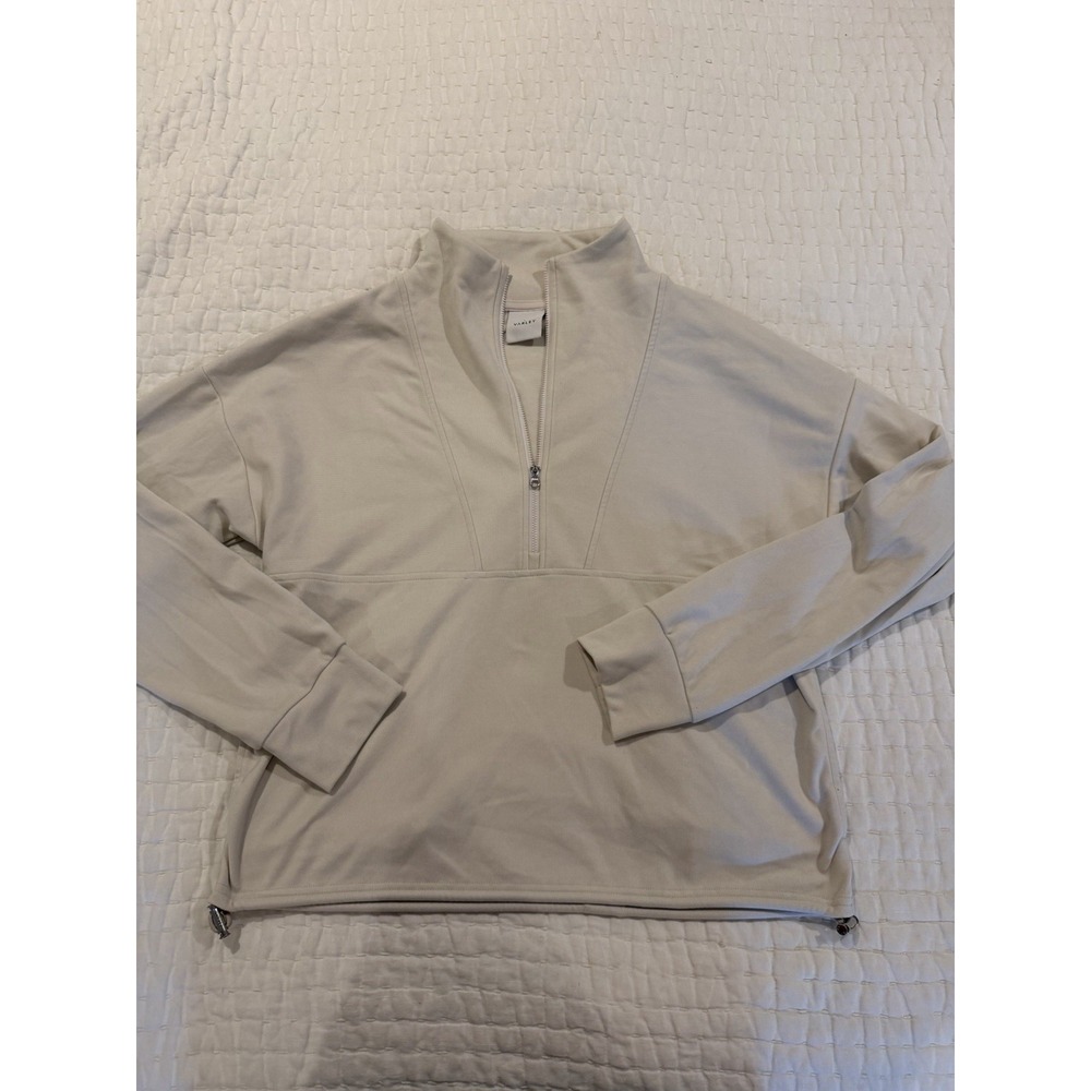 Varley Women's Quarter Zip Sweat Shirt. Timberly Hall Zip Midlayer Brushed Rib